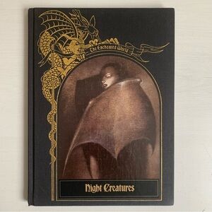 Vintage 1987 The Enchanted World NIGHT CREATURES Canvas Hardcover Book